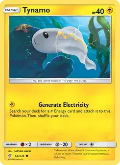 Tynamo 64/236 Unified Minds Pokémon card