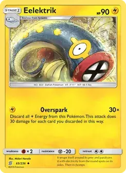 Eelektrik 65/236 Unified Minds Pokémon card