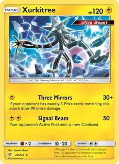 Xurkitree 70/236 Unified Minds Pokémon card