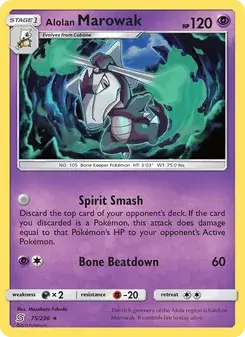 Alolan Marowak 75/236 Unified Minds Pokémon card