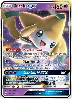 Jirachi GX 79/236 Unified Minds Pokémon card