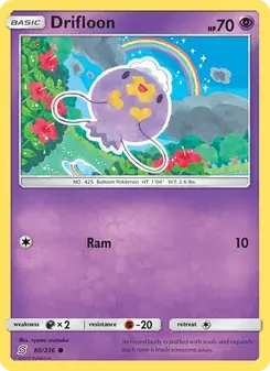 Drifloon 80/236 Unified Minds Pokémon card