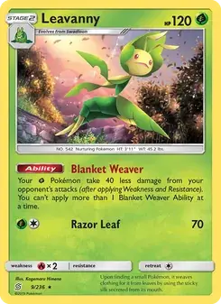 Leavanny 9/236 Unified Minds Pokémon card