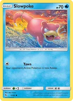 Slowpoke 12/68 Hidden Fates Pokémon card