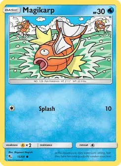 Magikarp 15/68 Hidden Fates Pokémon card