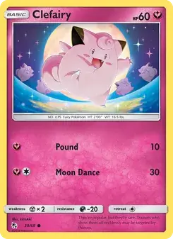 Clefairy 39/68 Hidden Fates Pokémon card