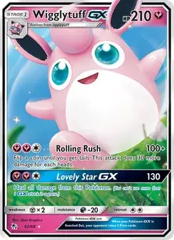 Wigglytuff GX 42/68 Hidden Fates Pokémon card