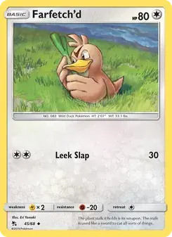 Farfetch’d 45/68 Hidden Fates Pokémon card