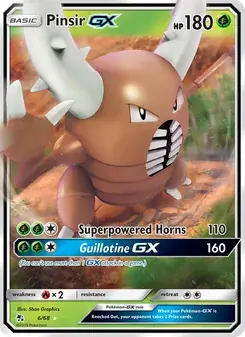 Pinsir GX 6/68 Hidden Fates Pokémon card