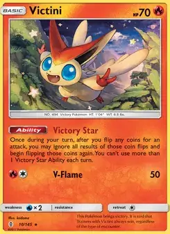 Victini 10/145 Guardians Rising Pokémon card