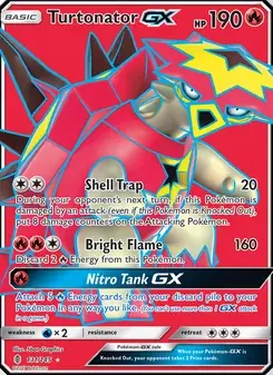 Turtonator GX 131/145 Guardians Rising Pokémon card