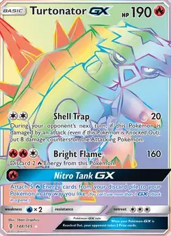 Turtonator GX 148/145 Guardians Rising Pokémon card