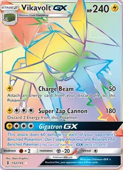 Vikavolt GX 152/145 Guardians Rising Pokémon card