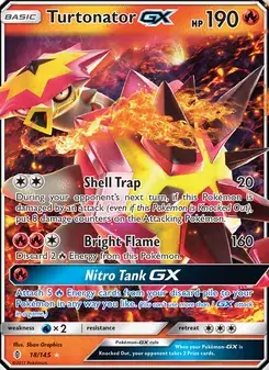 Turtonator GX 18/145 Guardians Rising Pokémon card