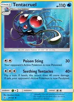 Tentacruel 24/145 Guardians Rising Pokémon card