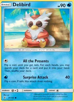Delibird 26/145 Guardians Rising Pokémon card