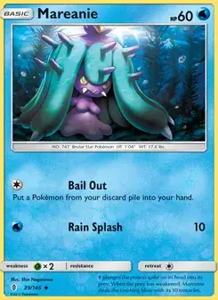 Mareanie 39/145 Guardians Rising Pokémon card