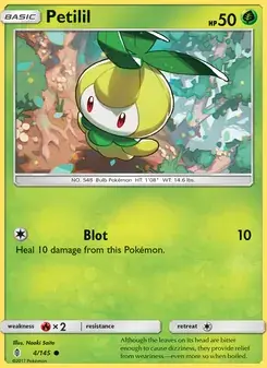Petilil 4/145 Guardians Rising Pokémon card