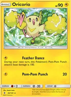 Oricorio 46/145 Guardians Rising Pokémon card