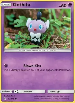 Gothita 52/145 Guardians Rising Pokémon card