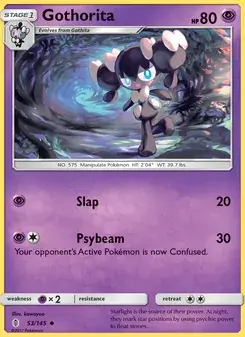 Gothorita 53/145 Guardians Rising Pokémon card