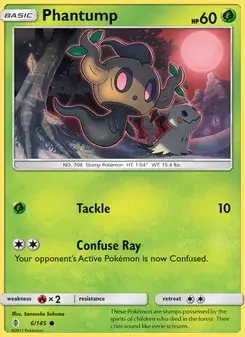 Phantump 6/145 Guardians Rising Pokémon card