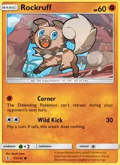 Rockruff 73/145 Guardians Rising Pokémon card
