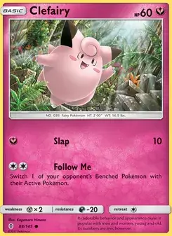 Clefairy 88/145 Guardians Rising Pokémon card