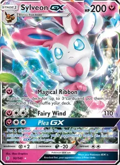 Sylveon GX 92/145 Guardians Rising Pokémon card