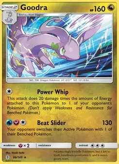 Goodra 96/145 Guardians Rising Pokémon card