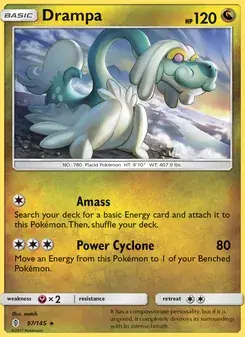 Drampa 97/145 Guardians Rising Pokémon card