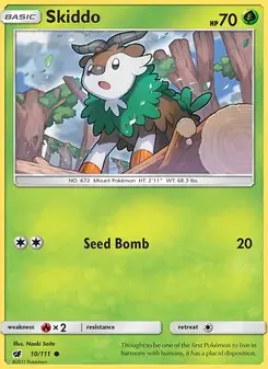 Skiddo 10/111 Crimson Invasion Pokémon card