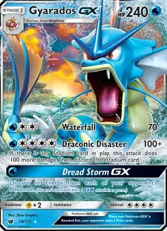 Gyarados GX 18/111 Crimson Invasion Pokémon card