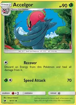 Accelgor 9/111 Crimson Invasion Pokémon card