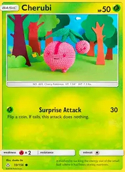 Cherubi 10/156 Ultra Prism Pokémon card