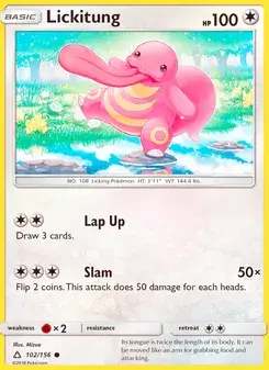 Lickitung 102/156 Ultra Prism Pokémon card