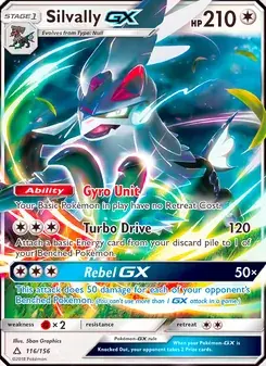 Silvally GX 116/156 Ultra Prism Pokémon card