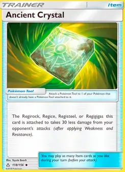 Ancient Crystal 118/156 Ultra Prism Pokémon card