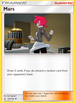 Mars 128/156 Ultra Prism Pokémon card
