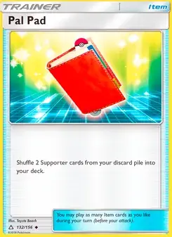 Pal Pad 132/156 Ultra Prism Pokémon card