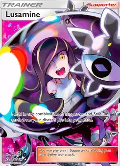 Lusamine 153/156 Ultra Prism Pokémon card