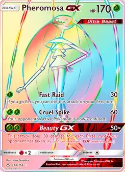 Pheromosa GX 158/156 Ultra Prism Pokémon card