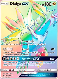 Dialga GX 164/156 Ultra Prism Pokémon card