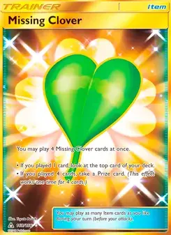 Missing Clover 168/156 Ultra Prism Pokémon card