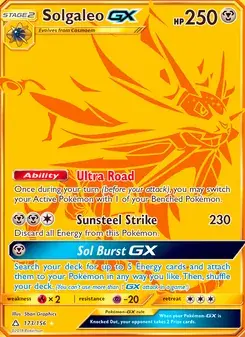 Solgaleo GX 173/156 Ultra Prism Pokémon card