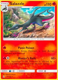 Salazzle 26/156 Ultra Prism Pokémon card
