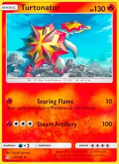 Turtonator 27/156 Ultra Prism Pokémon card