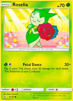 Roselia 4/156 Ultra Prism Pokémon card