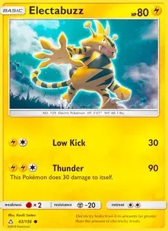 Electabuzz 43/156 Ultra Prism Pokémon card