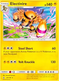 Electivire 44/156 Ultra Prism Pokémon card